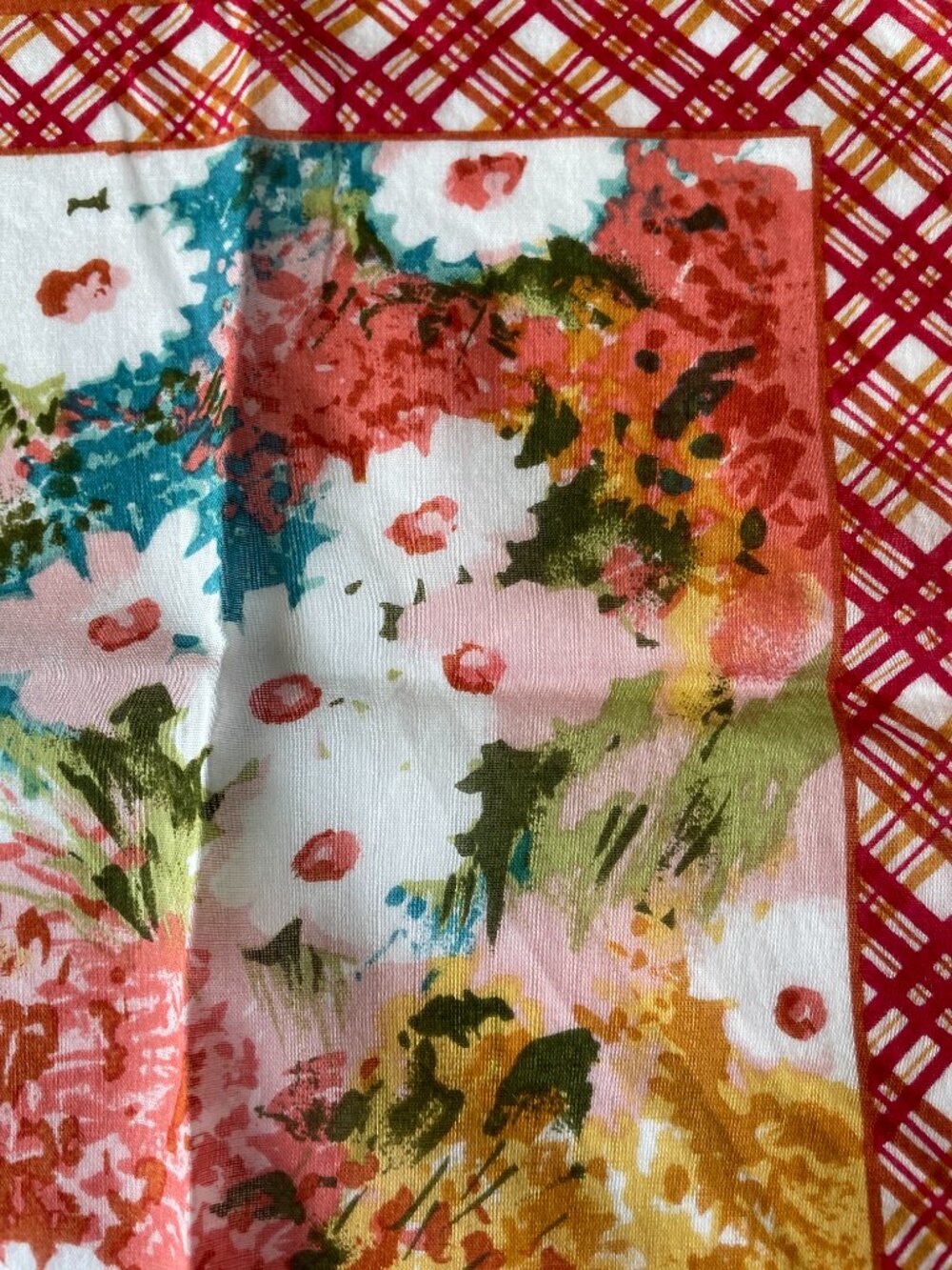 Vintage Valentino Garavani Floral Cotton Scarf - Picture 7 of 14
